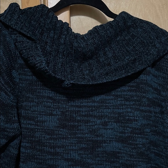 Alyx Dark Blue and Black Cowl Neck Sweater - Picture 3 of 5